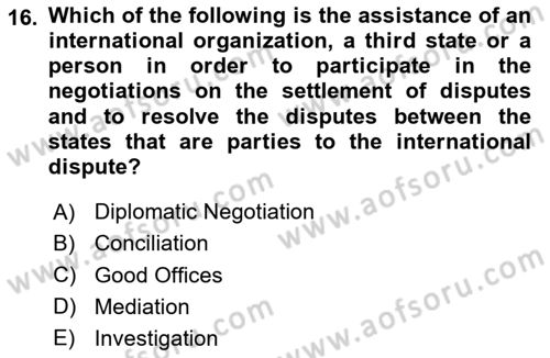 Global Political Economy Dersi 2023 - 2024 Yılı Yaz Okulu Sınav Soruları 16. Soru