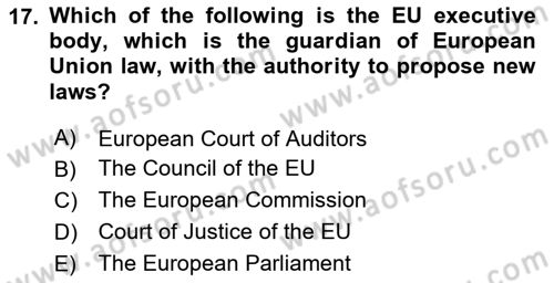 Global Political Economy Dersi 2023 - 2024 Yılı Yaz Okulu Sınav Soruları 17. Soru