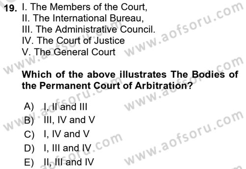 Global Political Economy Dersi 2023 - 2024 Yılı Yaz Okulu Sınav Soruları 19. Soru