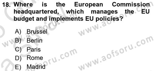 Global Political Economy Dersi Ara Sınavı Deneme Sınav Soruları 18. Soru