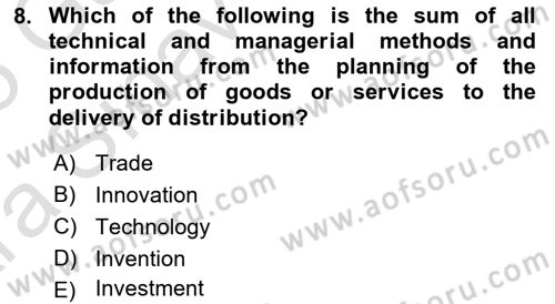 Global Political Economy Dersi 2024 - 2025 Yılı (Vize) Ara Sınav Soruları 8. Soru