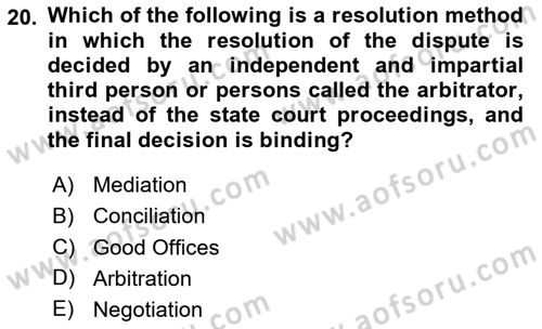 Global Political Economy Dersi 2024 - 2025 Yılı (Final) Dönem Sonu Sınav Soruları 20. Soru
