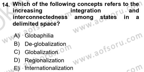Global Political Economy Dersi 2024 - 2025 Yılı Yaz Okulu Sınav Soruları 14. Soru
