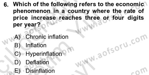 Global Political Economy Dersi 2024 - 2025 Yılı Yaz Okulu Sınav Soruları 6. Soru