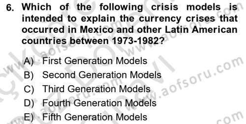Global Political Economy Dersi 2025 - 2026 Yılı (Final) Dönem Sonu Sınav Soruları 6. Soru