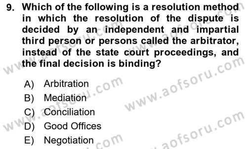 Global Political Economy Dersi 2025 - 2026 Yılı (Final) Dönem Sonu Sınav Soruları 9. Soru
