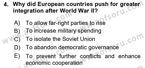 Global Political Economy Dersi 2025 - 2026 Yılı Yaz Okulu Sınav Soruları 4. Soru