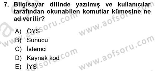 İçerik Yönetim Sistemleri Dersi 2022 - 2023 Yılı (Vize) Ara Sınav Soruları 7. Soru