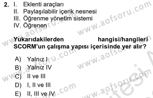 İçerik Yönetim Sistemleri Dersi 2022 - 2023 Yılı (Final) Dönem Sonu Sınav Soruları 2. Soru