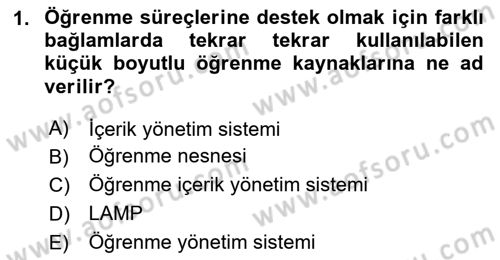 İçerik Yönetim Sistemleri Dersi 2023 - 2024 Yılı Yaz Okulu Sınav Soruları 1. Soru