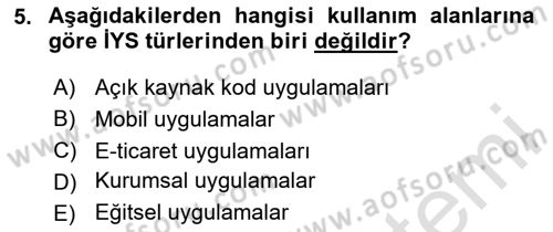 İçerik Yönetim Sistemleri Dersi 2023 - 2024 Yılı Yaz Okulu Sınav Soruları 5. Soru