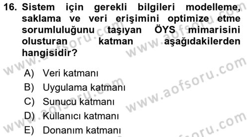 Öğrenme Yönetim Sistemleri Dersi 2021 - 2022 Yılı (Vize) Ara Sınav Soruları 16. Soru