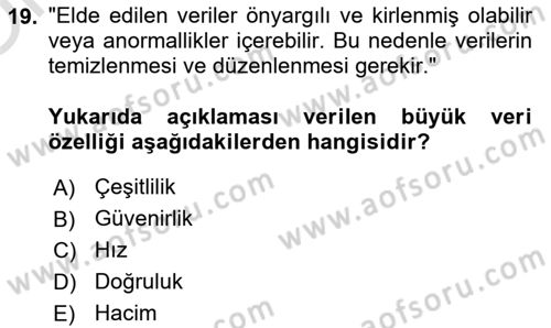 Öğrenme Yönetim Sistemleri Dersi 2023 - 2024 Yılı Yaz Okulu Sınav Soruları 19. Soru