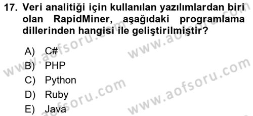 Öğrenme Yönetim Sistemleri Dersi 2025 - 2026 Yılı (Final) Dönem Sonu Sınav Soruları 17. Soru