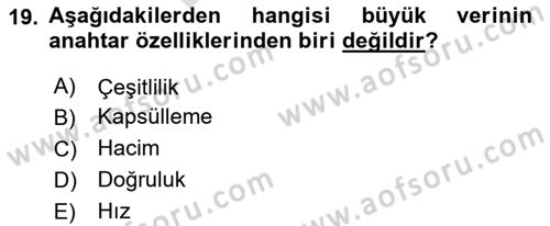 Öğrenme Yönetim Sistemleri Dersi 2025 - 2026 Yılı (Final) Dönem Sonu Sınav Soruları 19. Soru