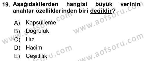 Öğrenme Yönetim Sistemleri Dersi 2025 - 2026 Yılı Yaz Okulu Sınav Soruları 19. Soru