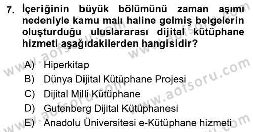 Web Yayıncılığı Dersi 2016 - 2017 Yılı (Vize) Ara Sınav Soruları 7. Soru