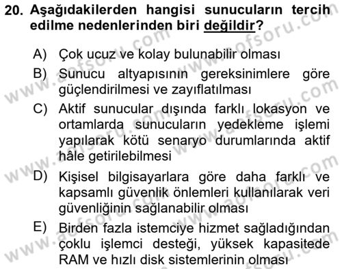 Web Yayıncılığı Dersi 2017 - 2018 Yılı (Vize) Ara Sınav Soruları 20. Soru
