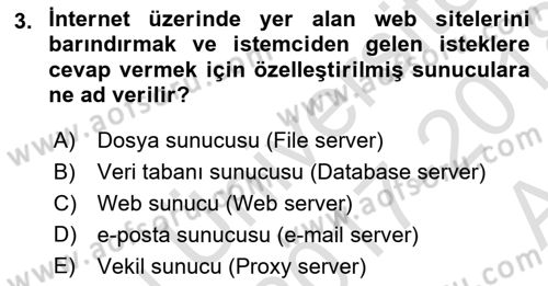 Web Yayıncılığı Dersi 2017 - 2018 Yılı (Vize) Ara Sınav Soruları 3. Soru