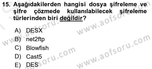 Web Yayıncılığı Dersi 2017 - 2018 Yılı (Final) Dönem Sonu Sınav Soruları 15. Soru