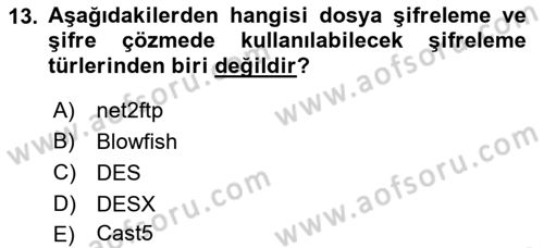 Web Yayıncılığı Dersi 2018 - 2019 Yılı 3 Ders Sınav Soruları 13. Soru