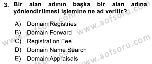 Web Yayıncılığı Dersi 2018 - 2019 Yılı 3 Ders Sınav Soruları 3. Soru