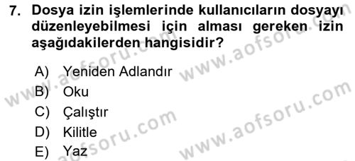 Web Yayıncılığı Dersi 2018 - 2019 Yılı 3 Ders Sınav Soruları 7. Soru