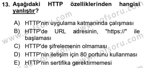 Web Yayıncılığı Dersi 2018 - 2019 Yılı (Vize) Ara Sınav Soruları 13. Soru