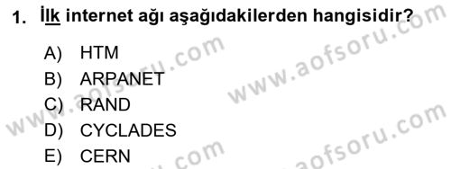 Web Yayıncılığı Dersi 2018 - 2019 Yılı (Final) Dönem Sonu Sınav Soruları 1. Soru