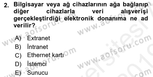 Web Yayıncılığı Dersi 2018 - 2019 Yılı (Final) Dönem Sonu Sınav Soruları 2. Soru