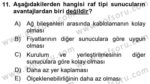 Web Yayıncılığı Dersi Ara Sınavı Deneme Sınav Soruları 11. Soru