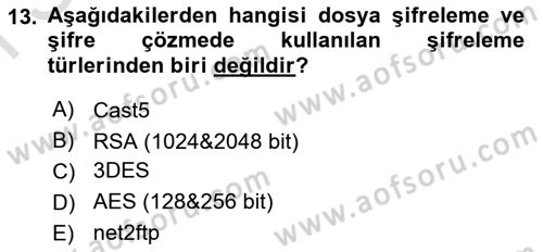 Web Yayıncılığı Dersi 2019 - 2020 Yılı (Final) Dönem Sonu Sınav Soruları 13. Soru
