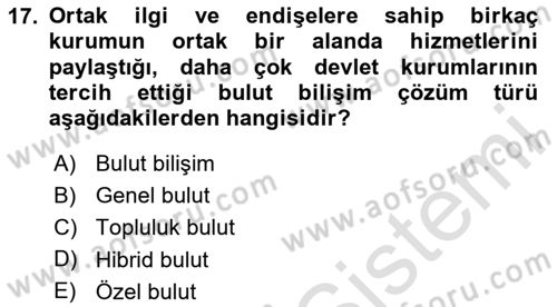 Web Yayıncılığı Dersi 2020 - 2021 Yılı Yaz Okulu Sınav Soruları 17. Soru