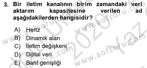 Web Yayıncılığı Dersi 2020 - 2021 Yılı Yaz Okulu Sınav Soruları 3. Soru