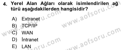 Web Yayıncılığı Dersi 2020 - 2021 Yılı Yaz Okulu Sınav Soruları 4. Soru