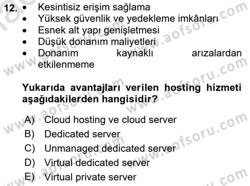 Web Yayıncılığı Dersi 2021 - 2022 Yılı (Vize) Ara Sınav Soruları 12. Soru