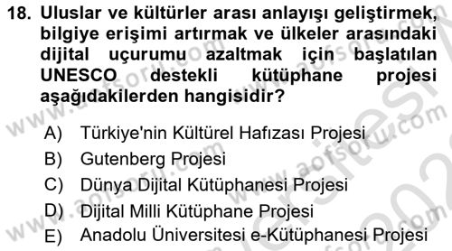 Web Yayıncılığı Dersi 2021 - 2022 Yılı (Vize) Ara Sınav Soruları 18. Soru