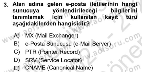 Web Yayıncılığı Dersi 2021 - 2022 Yılı (Final) Dönem Sonu Sınav Soruları 3. Soru