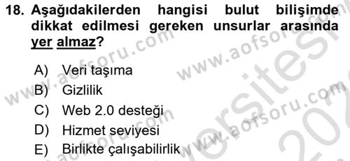 Web Yayıncılığı Dersi 2021 - 2022 Yılı Yaz Okulu Sınav Soruları 18. Soru