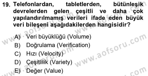 Web Yayıncılığı Dersi 2021 - 2022 Yılı Yaz Okulu Sınav Soruları 19. Soru