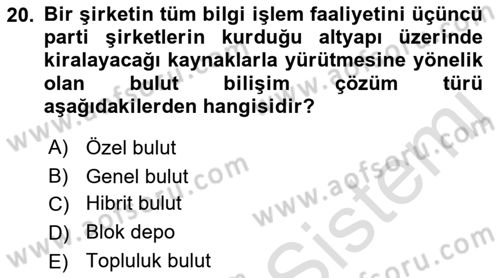 Web Yayıncılığı Dersi 2021 - 2022 Yılı Yaz Okulu Sınav Soruları 20. Soru