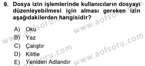 Web Yayıncılığı Dersi 2021 - 2022 Yılı Yaz Okulu Sınav Soruları 9. Soru
