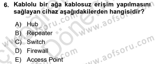 Web Yayıncılığı Dersi 2022 - 2023 Yılı (Vize) Ara Sınav Soruları 6. Soru