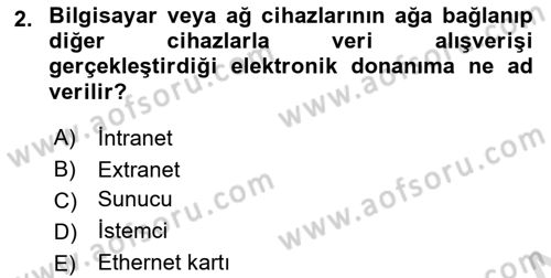 Web Yayıncılığı Dersi 2022 - 2023 Yılı (Final) Dönem Sonu Sınav Soruları 2. Soru