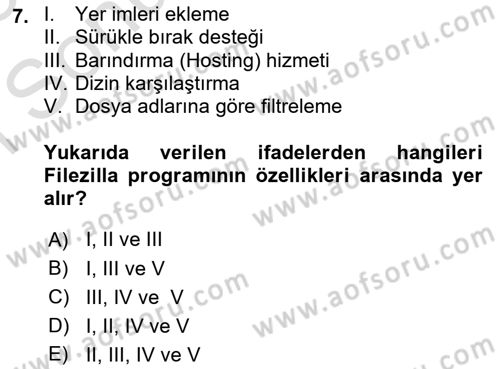 Web Yayıncılığı Dersi 2022 - 2023 Yılı (Final) Dönem Sonu Sınav Soruları 7. Soru