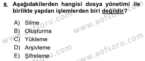 Web Yayıncılığı Dersi 2022 - 2023 Yılı (Final) Dönem Sonu Sınav Soruları 8. Soru