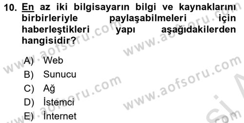 Web Yayıncılığı Dersi 2023 - 2024 Yılı (Vize) Ara Sınav Soruları 10. Soru