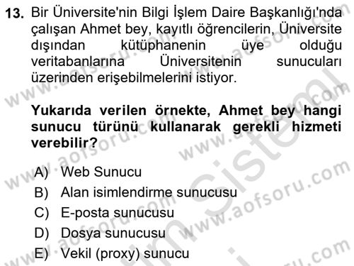 Web Yayıncılığı Dersi 2023 - 2024 Yılı (Vize) Ara Sınav Soruları 13. Soru
