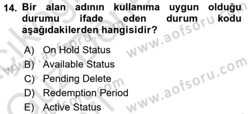 Web Yayıncılığı Dersi 2023 - 2024 Yılı (Vize) Ara Sınav Soruları 14. Soru