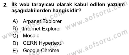 Web Yayıncılığı Dersi 2023 - 2024 Yılı (Vize) Ara Sınav Soruları 2. Soru